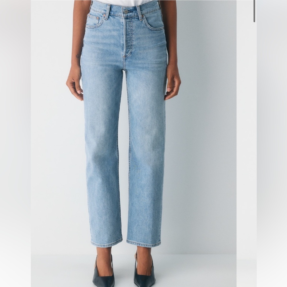 Aritzia Denim Forum Arlo High Rise Straight Jeans